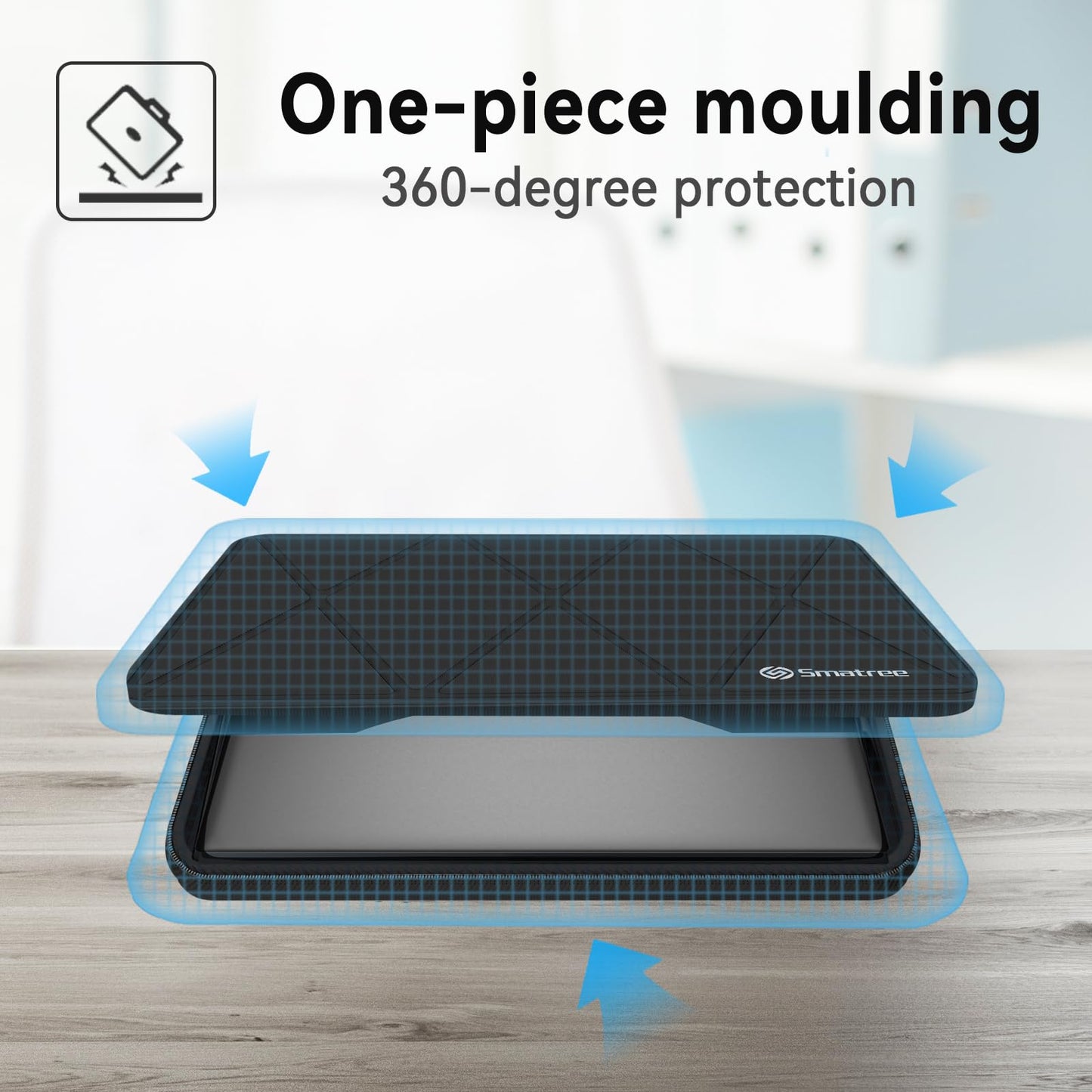 Smatree Hard EVA Protective Sleeve Case Compatible for 16.1 inch HP OMEN Laptop 16-n0797nr/HP OMEN Laptop 16-k0797nr, Waterproof and Anti-Shock Bag (X8290)