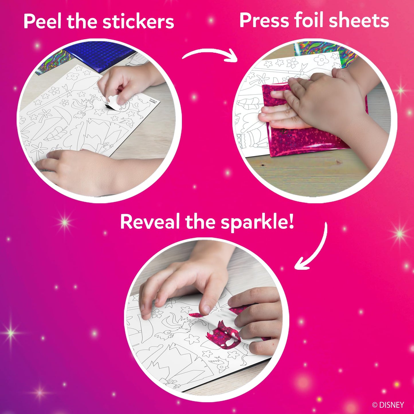 Skillmatics Foil Fun - Disney Princess, Easter Basket Stuffers, No Mess Art for Kids, Craft Kits & Supplies, DIY Creative Activity, Gifts for Girls & Boys Ages 4, 5, 6, 7, 8, 9
