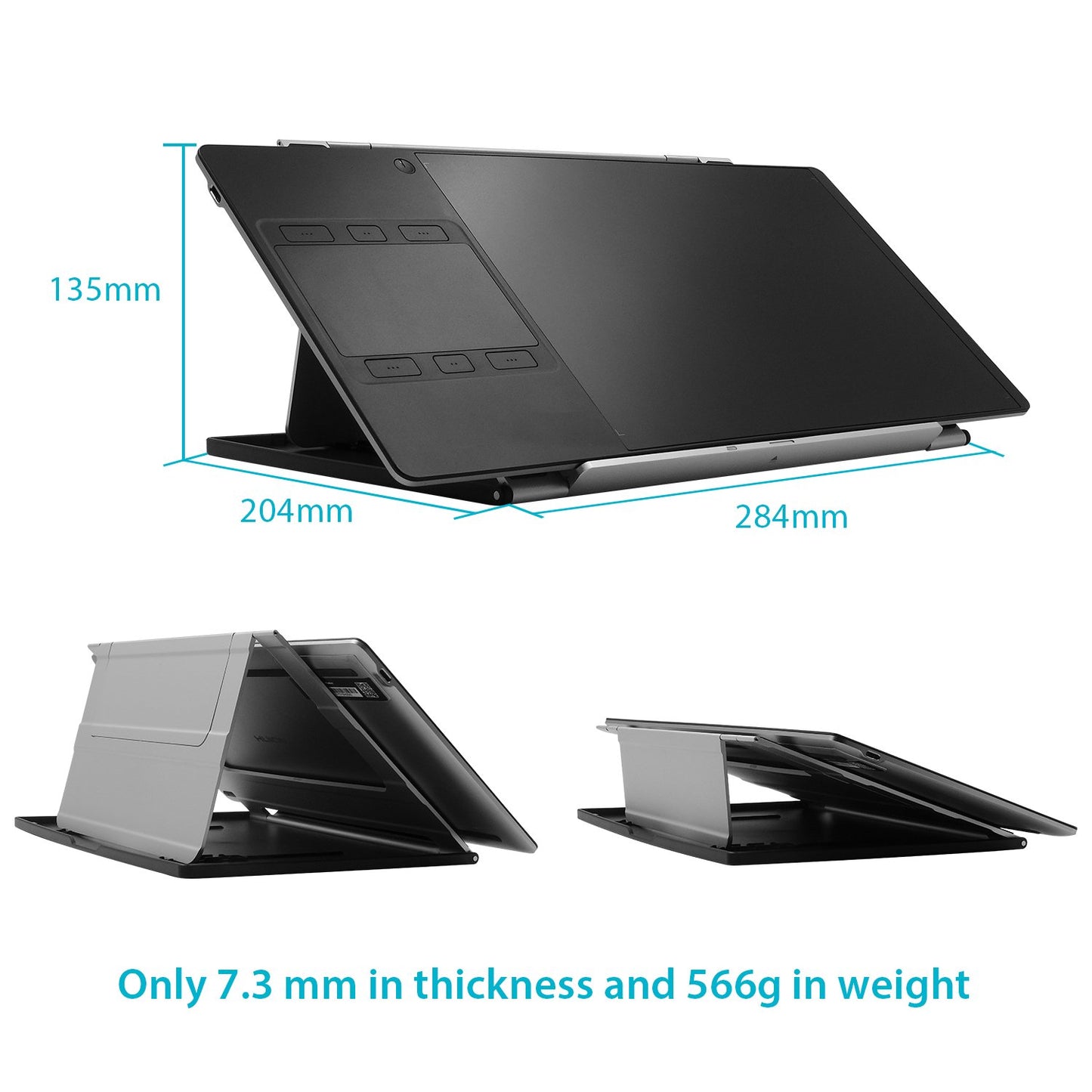 HUION ST200 Adjustable Drawing Tablet Stand Laptop Stand for 10-16inch Laptop, Tablet, Drawing Monitor