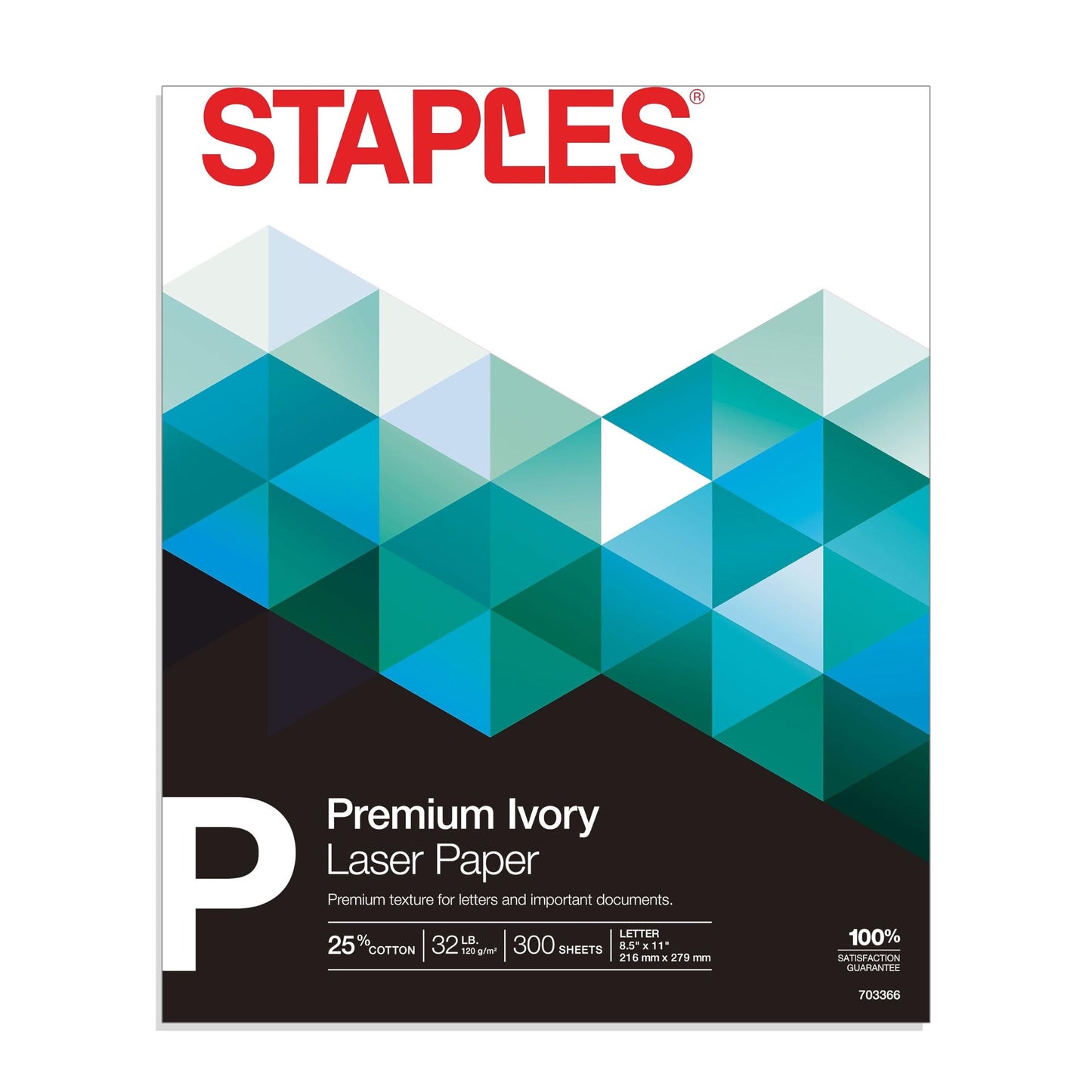 Staples 25% Cotton Fine Laser Paper. Ivory, for Office, School & Home, for Office, School & Home