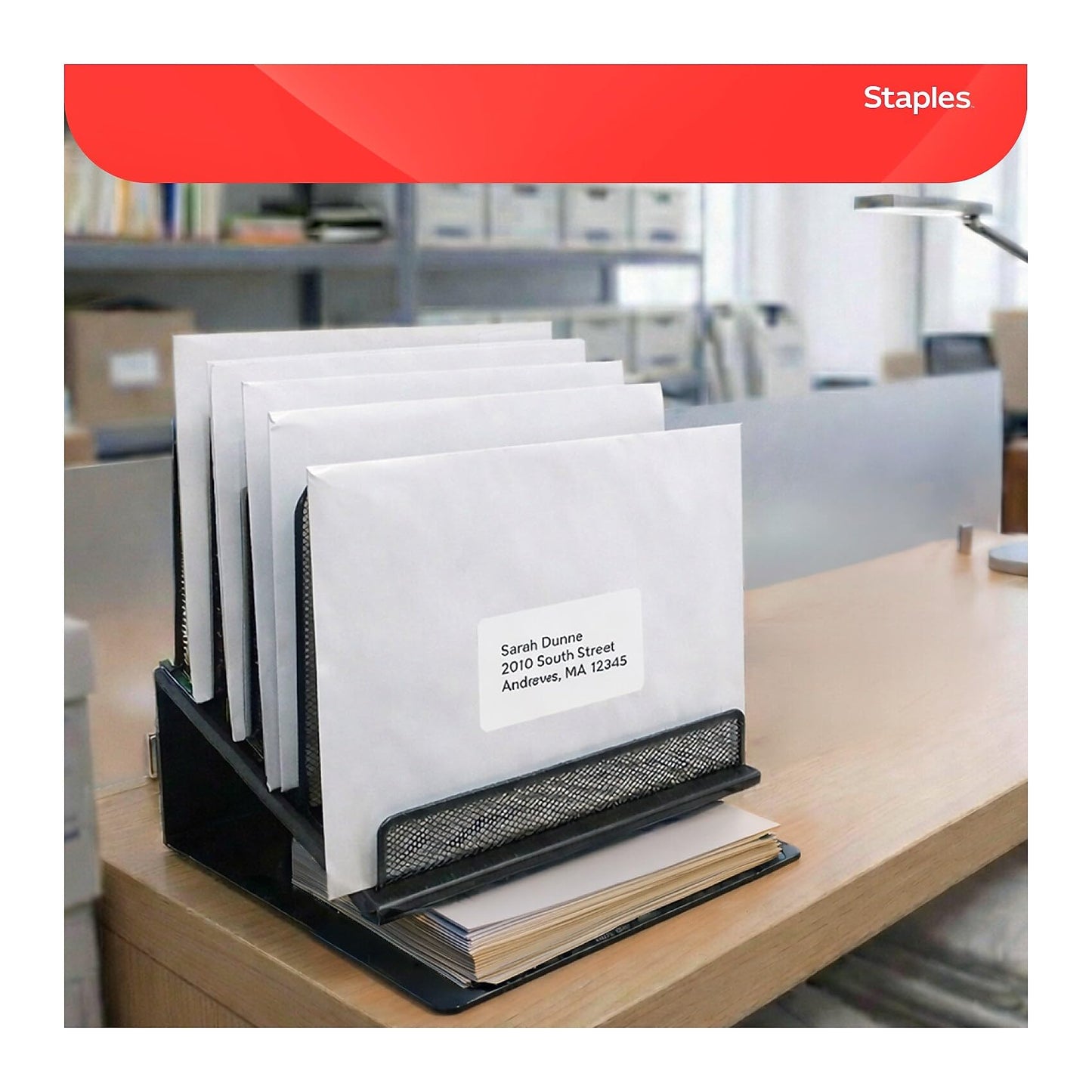 Staples 10 x 13 White Wove Clasp & Gummed Catalog Envelopes, Metal Clasp Closure, Durable Large Mailing Envelopes, 100/Box