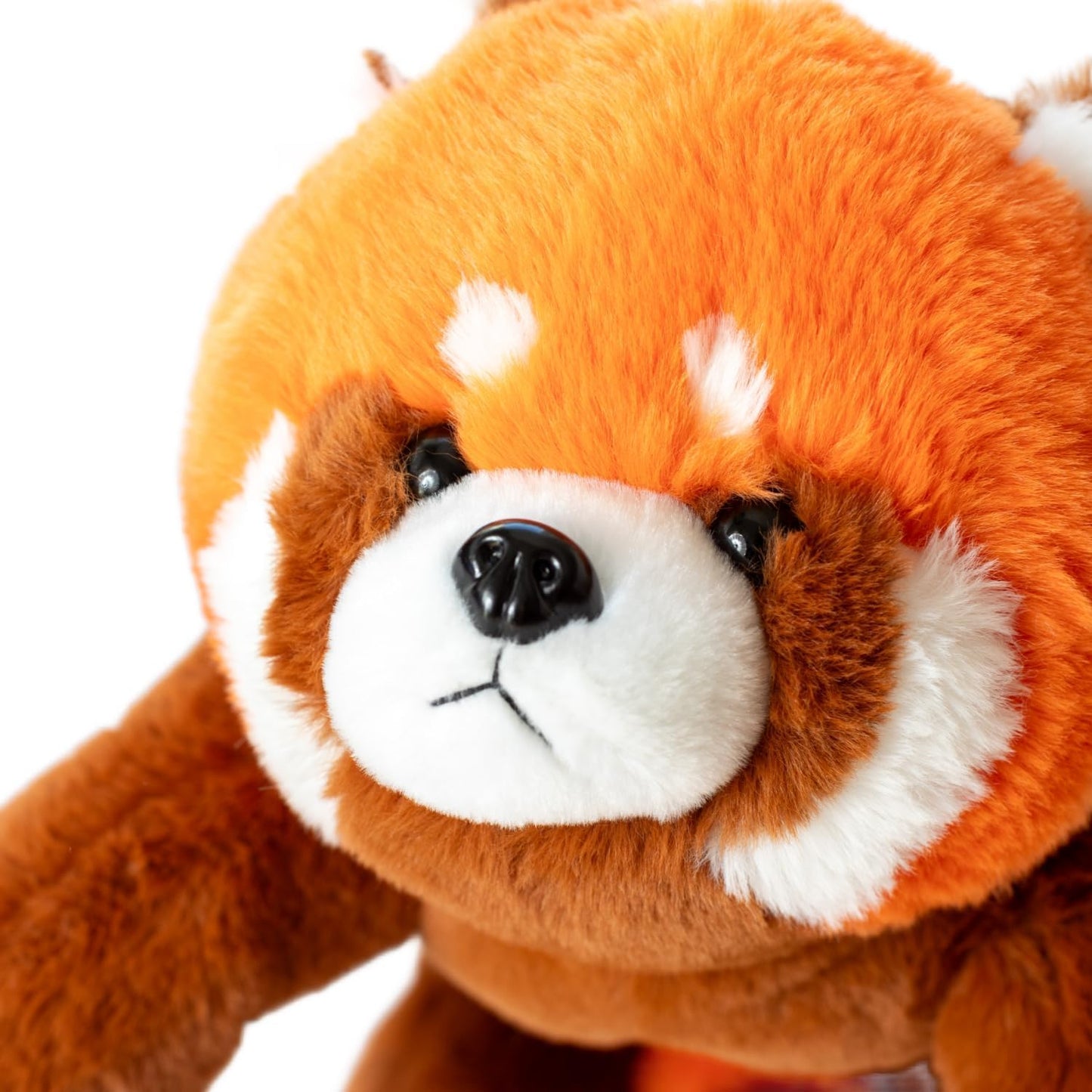 Red Panda Sensory Weighted Vibrating Pillow, Pressure Activated for Kids Adults Plush Minky Soft Size11 by 20 inches Pillow Animal, Small Heavy Fluffy Fur Weighted Plushie for Gift Birthday Christmas