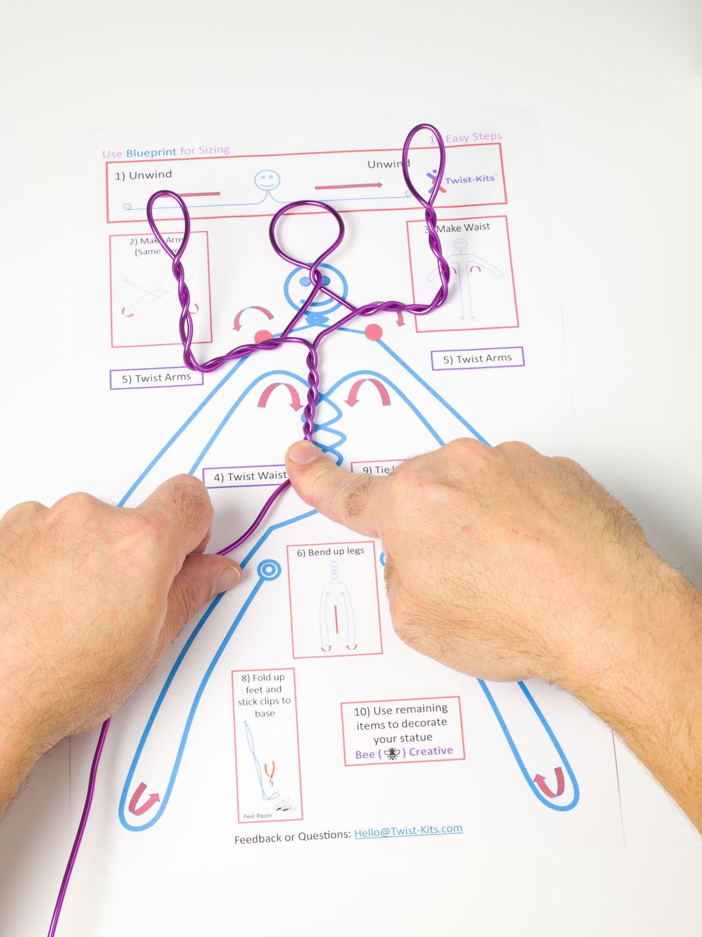 Twist-Kits Billie Bendy (Easy Bend) - DIY Creative Wire Statue Kit