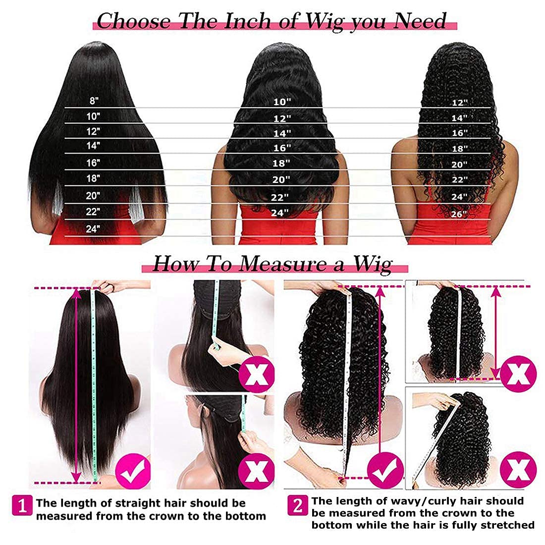 Youngirl Deep Wave Headband Wig Human Hair 14 Inch Curly Headband Wigs for Black Women Human Hair Glueless None Lace Front Wigs Brazilian Virgin Hair Wig Machine Made 150% Density Natural Black Color