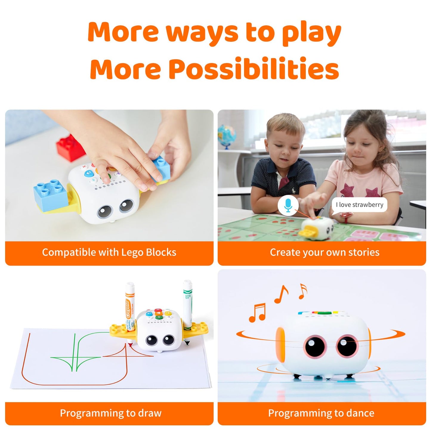 MatataStudio Upgraded Talebot Pro Coding Robot for Kids Aged 3-5, Education & Learning Toys for Toddlers to Learn Early Programming, Screen-Free STEM Robotics for Classroom Pre-k Kids Homeschool