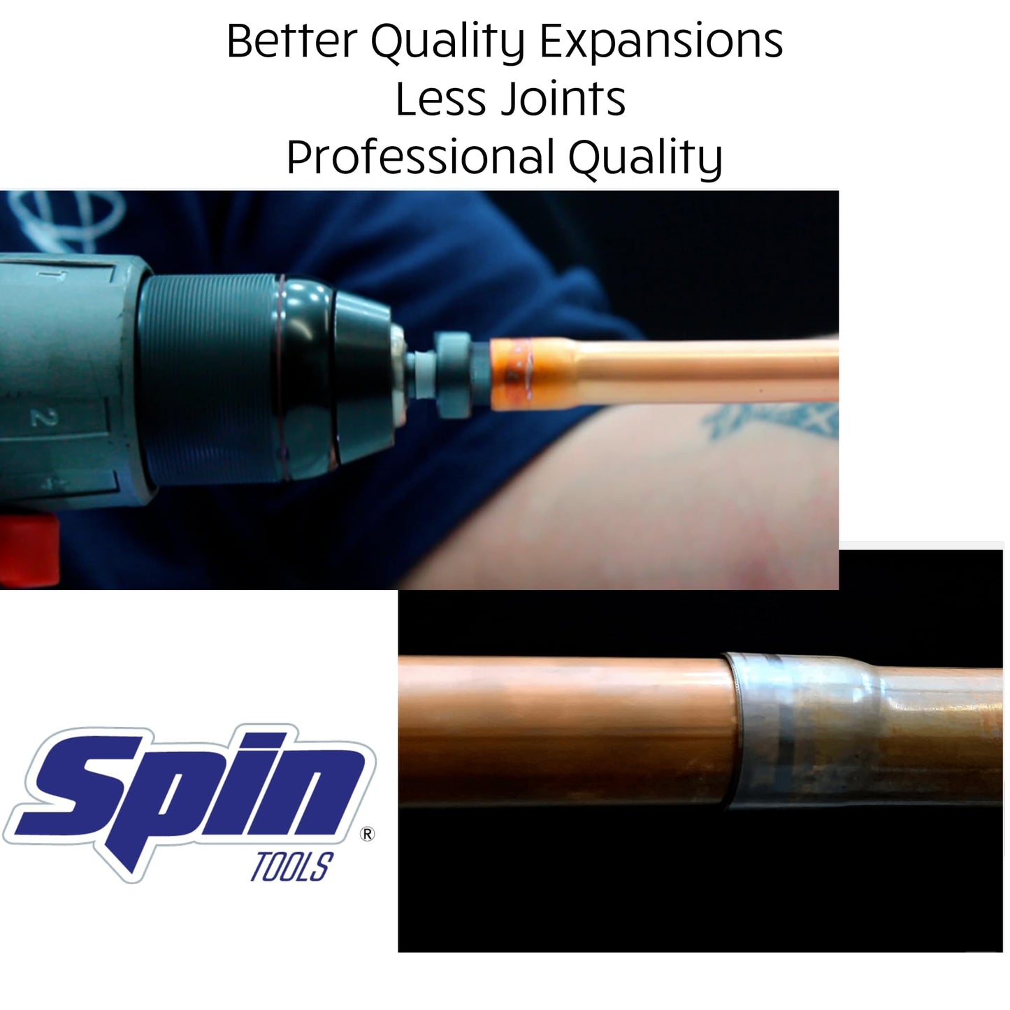 SPIN S6000 6-Piece Drill Bit Swaging Tool Set 1/4, 3/8, 1/2, 5/8, 3/4, 7/8-Inch