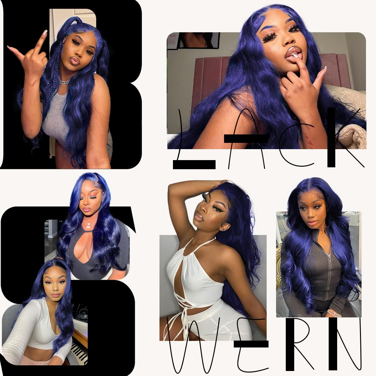 BlackSwern Dark Blue Wig 13x6 Synthetic Lace Front Wig,HD Lace Pre-Plucked Navy Blue Lace Frontal Wig,26inch Body Wave Wigs 200 Density,Pre-Plucked PLUS 1.5’’Hairline+ Flat Iron Relaxed Free Part