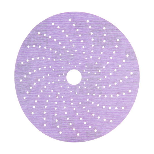 3M Cubitron II Hookit Purple Clean Sanding Abrasive Disc 31487, 6 in, 800+ Grade, Pack of 50 Discs, Virtually Dust-Free, High Performance, Long Lasting, Multi-Hole Pattern, for Automotive Sanding