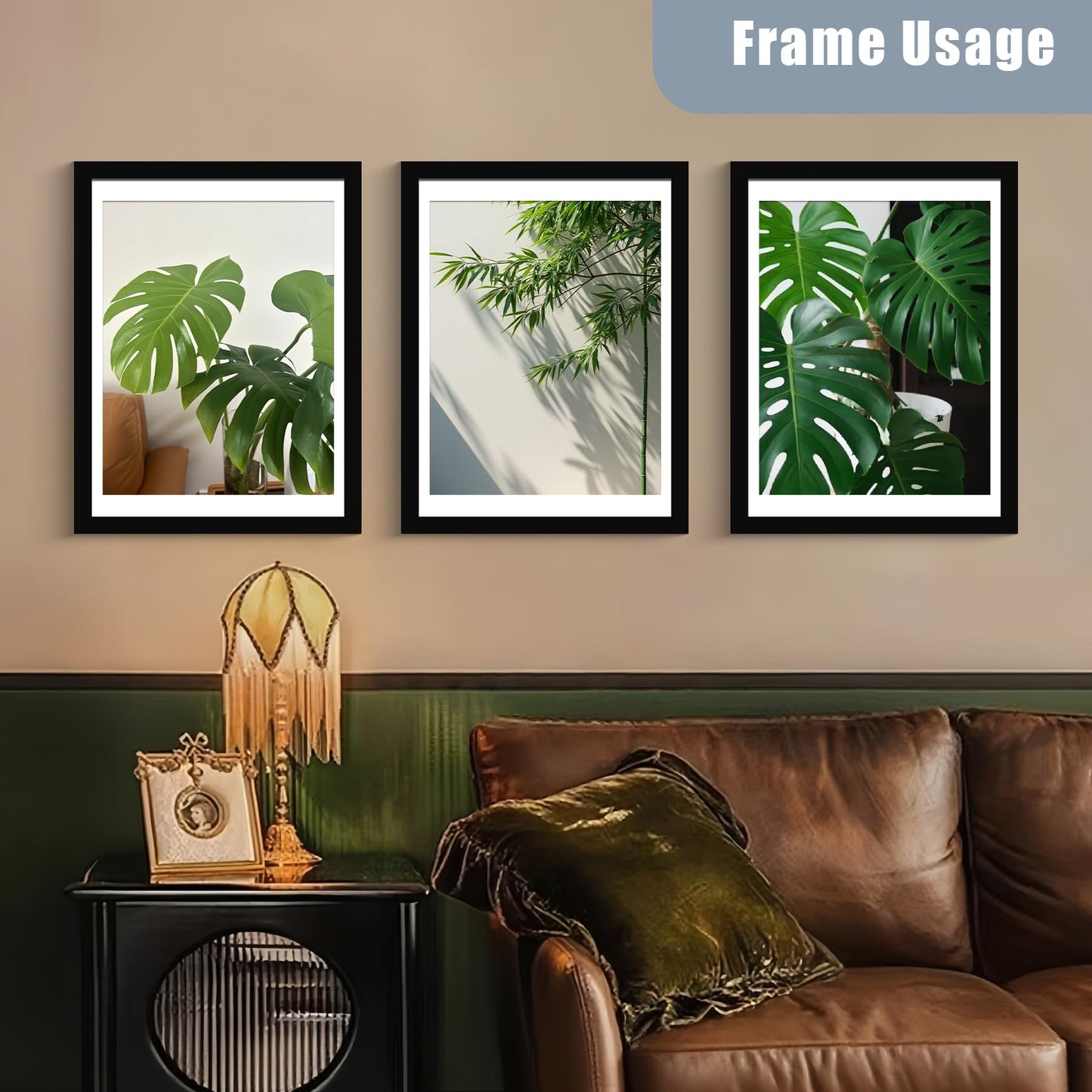 BESCRCL 18x24 Picture Frames Black Set of 6, Poster Frame Display Photo 16x20 or 18x24 without Mat, Wall Hanging Frame with Plexiglass