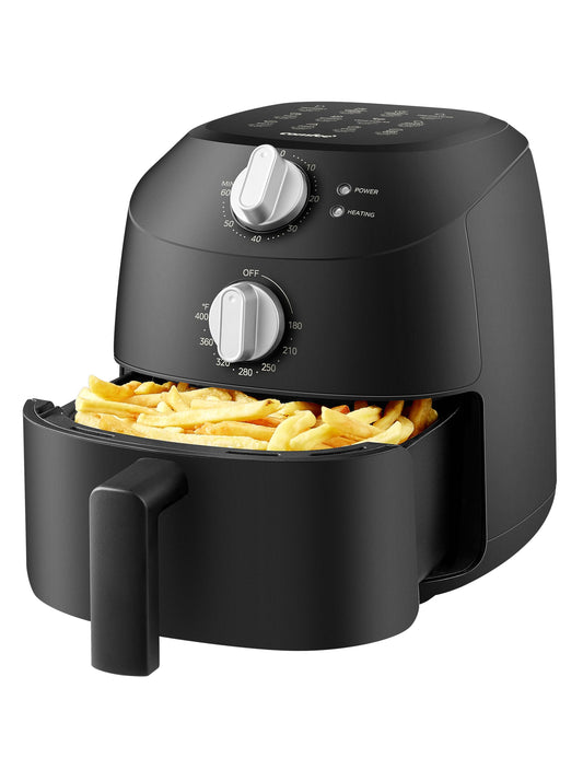 COMFEE' Compact 2.1 Quart Air Fryer with 12 Presets Menu Options, Adjustable Timer & Temperature Control 180-400 degrees F, Dishwasher-Safe Nonstick Fry Basket