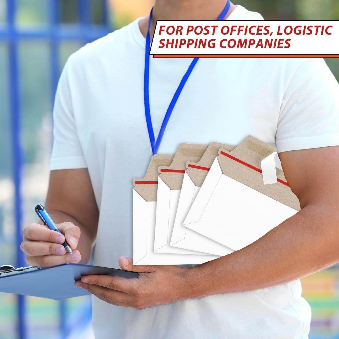 party greeting 200 Pcs 6.5 x 4.5 Rigid Mailers with Self Seal Envelopes Stay Flat Photo Mailers Sports Cards Rigid Envelopes for Postcard CD Comic Book Card Shipping Protector