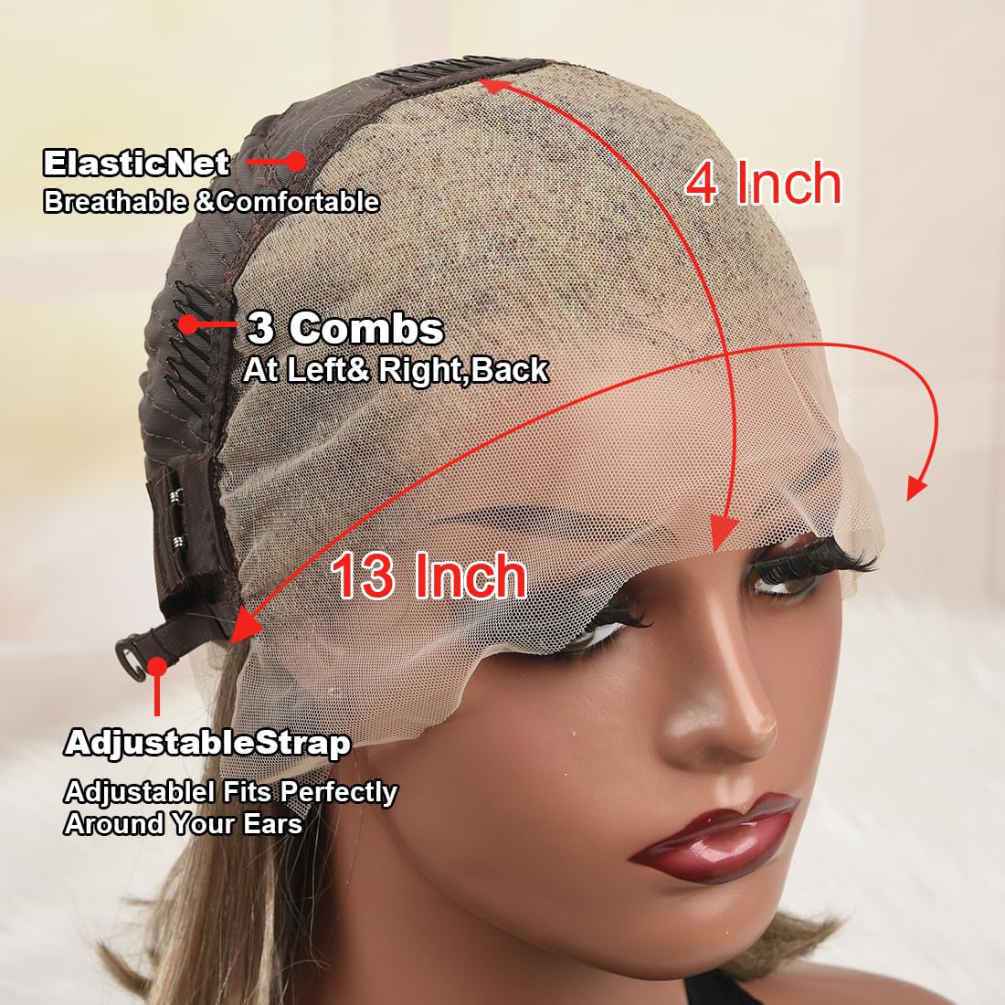 Merhara Ash Blonde Bob Wigs Human Hair 180% Denstiy 13x4 HD Lace Frontal Bob Wig Human Hair for Women Ash Blonde Wigs Human Hair Straight Glueless Pre Plucked Lace Front Short Bob Wigs 12 Inch