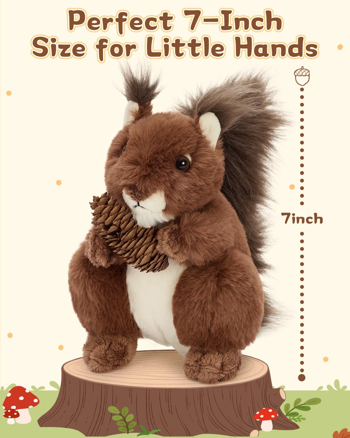 MaoGoLan 6Pcs Squirrel Stuffed Animal