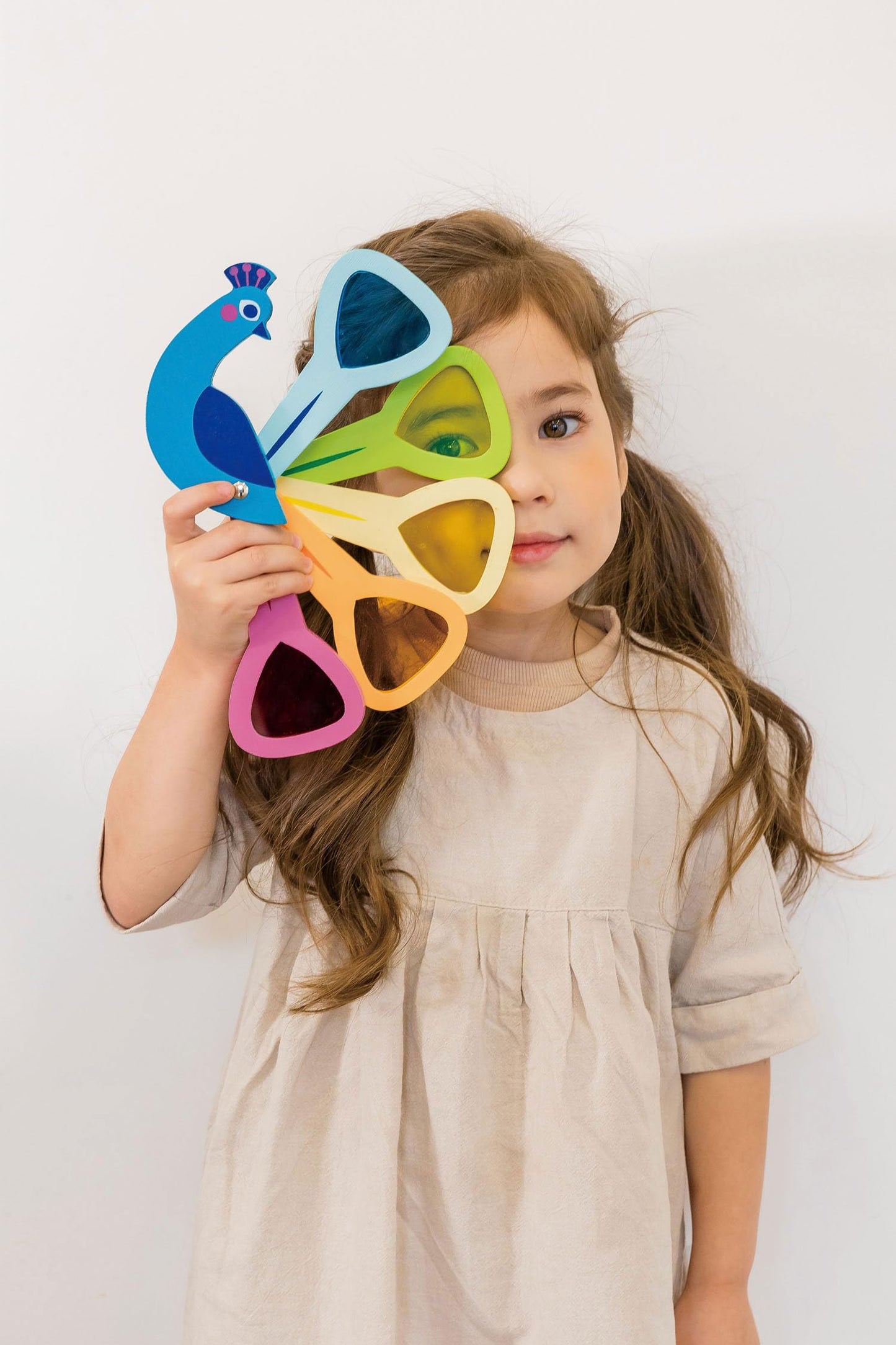Tender Leaf Toys - Peacock Colors - Colors Learning Toys for Toddlers, Kids, Pre-School Children Activity Game - Fantastic Gifts, Animal Toy - Early Learning, Lovely Play Set with Acrylic Windows
