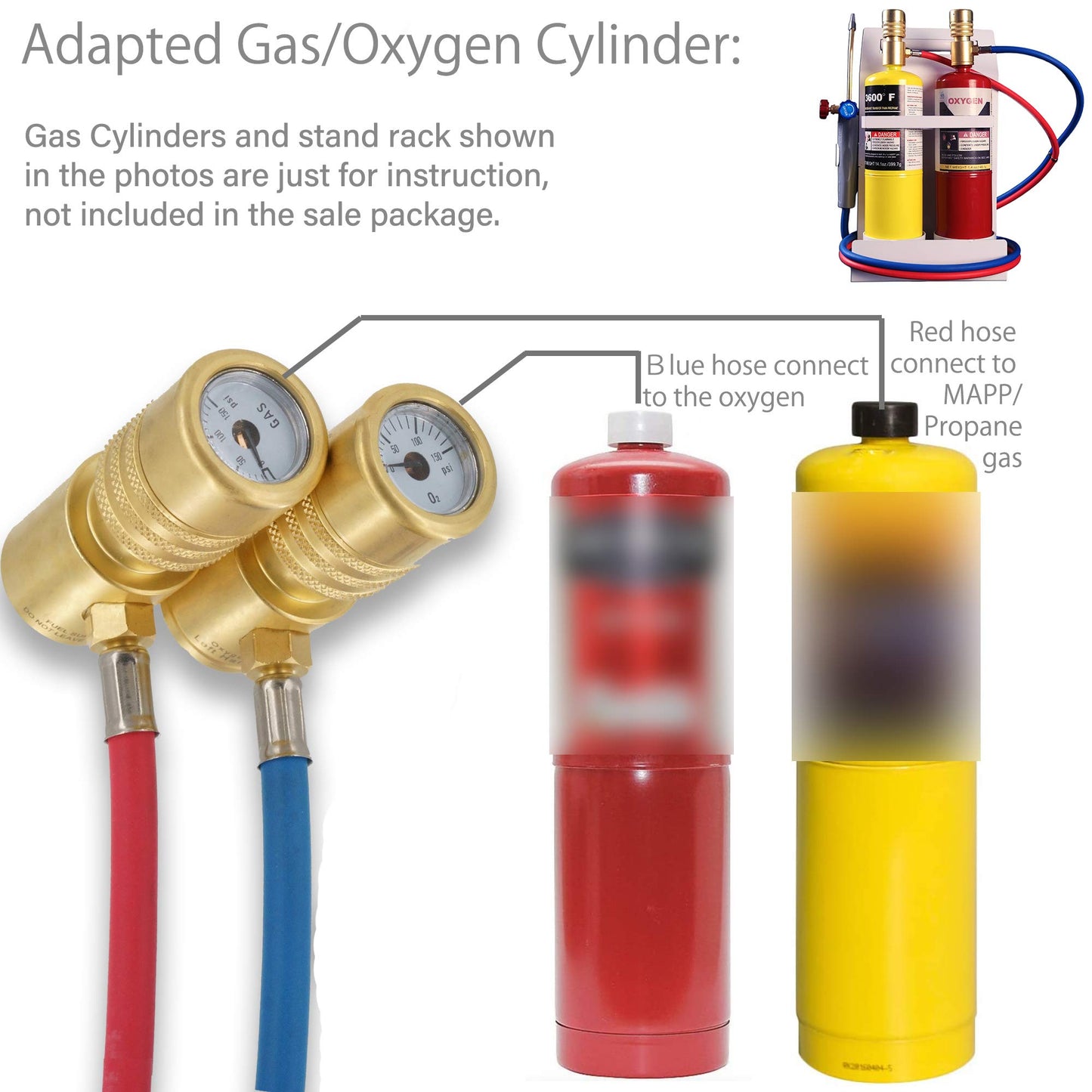 Pressure Gauges MAPP/Oxygen Welding Torch