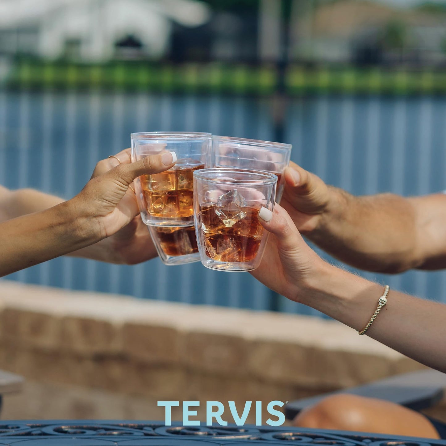 Tervis The Links Golf Collection Made in USA Double Walled Insulated Tumbler Travel Cup Keeps Drinks Cold & Hot, 12oz - 4pk, Assorted