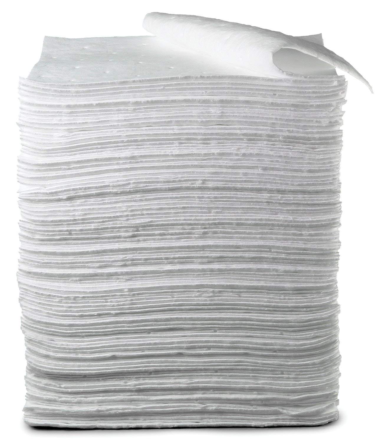 3M Petroleum Sorbent Pad HP-156, High Capacity, White