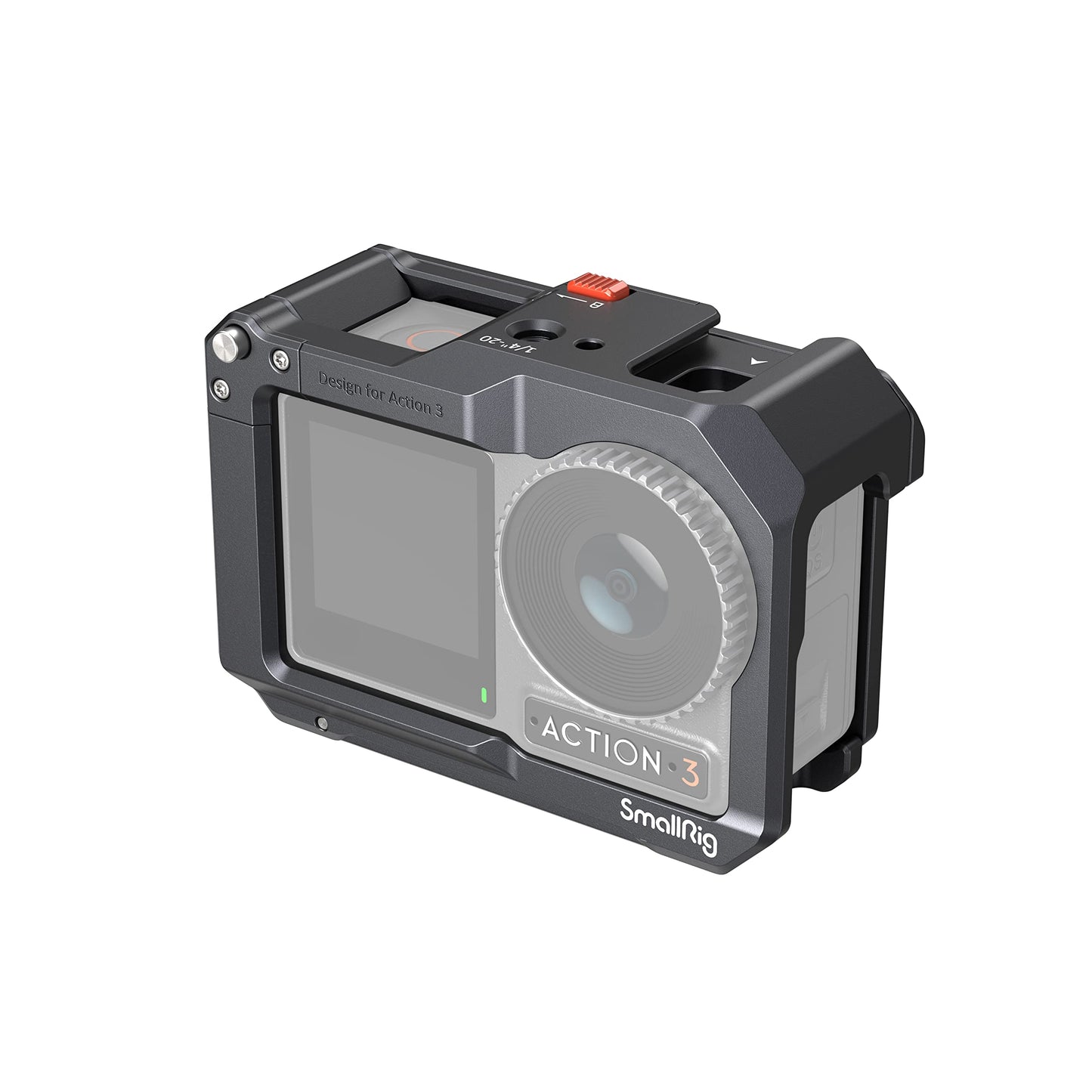 SMALLRIG Action 4 Action 3 Camera Cage for DJI, Protective Cage Compatible for DJI Mic, Protective Frame for DJI Osmo Action 4 Action 3-4119B