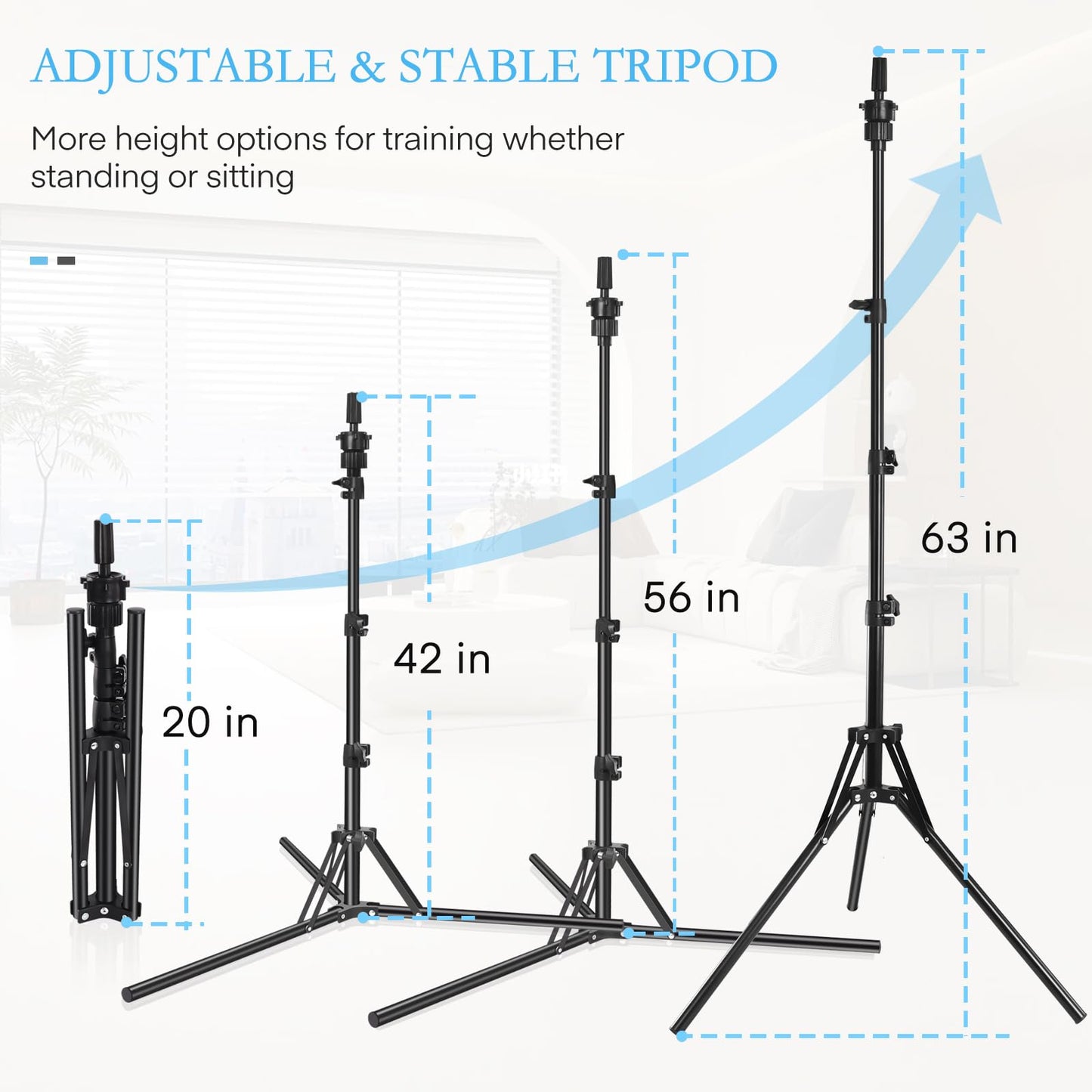 GHWMYD 22 Inch Canvas Wig Head Mannequin HeadWig Stand Tripod Manikin Canvas Head Set for Wigs Making Display Styling Head with Tripod Table Clamp Wig Caps Pins Set Hair Brush, Clips (Beige