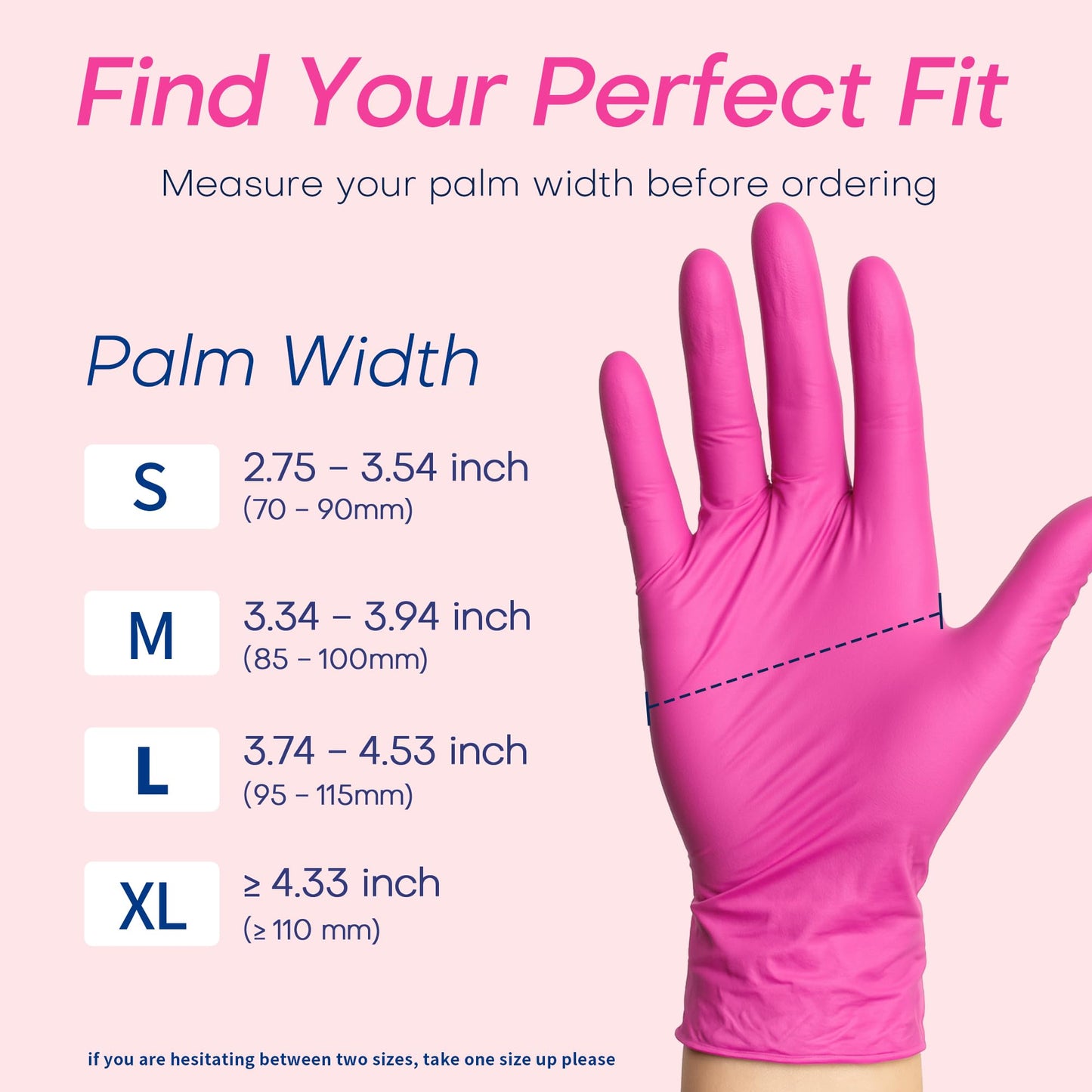 Supmedic Nitrile Exam Gloves, 4 Mil 1000 Ct, Powder-Free Latex-Free Cooking Food-Safe Disposable Medical Gloves, Rose Orchid (Medium)