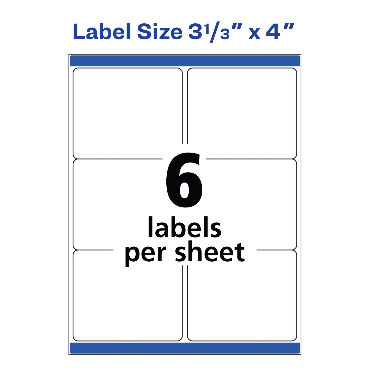 Avery Shipping Address Labels,Laser Printers,150 Labels, 3-1/3x4, Permanent Adhesive, TrueBlock,5 Packs (5264)