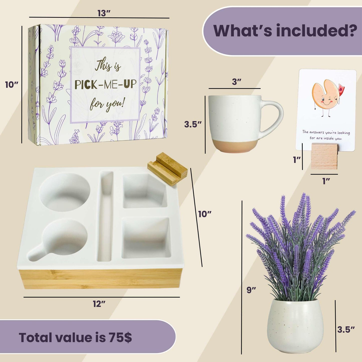 Lavender Get Well Recovery Gift – A Comforting Care Package for Women After Surgery, Perfect for Chemo Patient Gifts or as a Ready-to-Send Comfort Basket for a Quick Pick Me Up to Help Her Feel Better