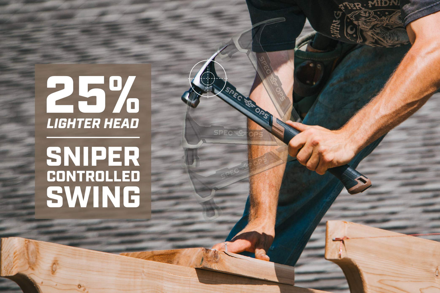 Spec Ops Tools Nailing Hammer for Framing, Carpentry & Demolition, Rip Claw, Smooth Face and Shock-Absorbing Grip, 20 Oz with Mallet Cap