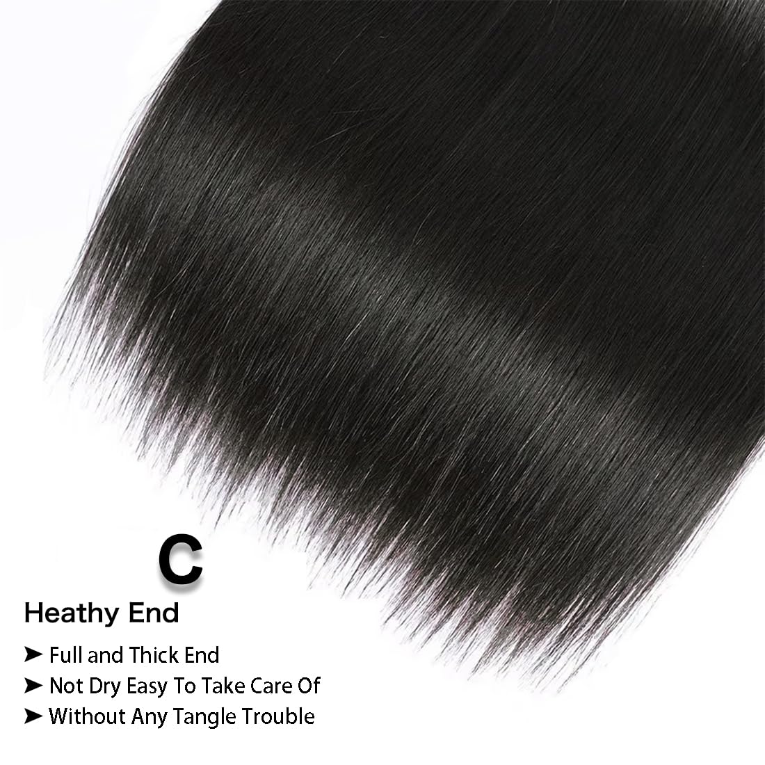 Straight Bundles Human Hair 3 Bundles 18 20 22 Inch Double Weft 12A Brazilian Weave Straight Bundles Human Hair Unprocessed Virgin for Women Natural Color