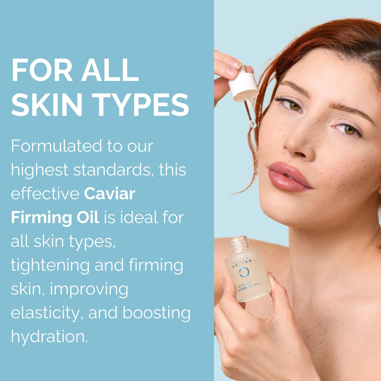 Noche Y Dia Caviar Firming Oil - Anti Aging Face Serum with Vitamin E - Firm & Lift Skin - Targets Fine Lines & Wrinkles - 20mL (.67 fl oz)