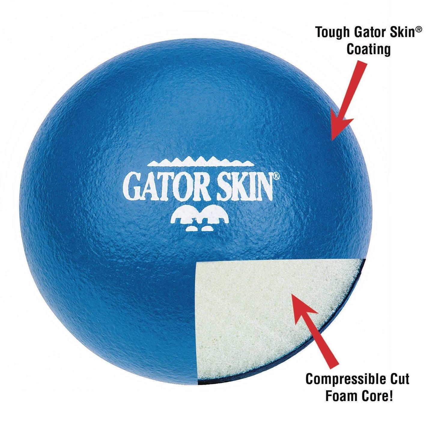 8" Gator Skin Special Ball-RED