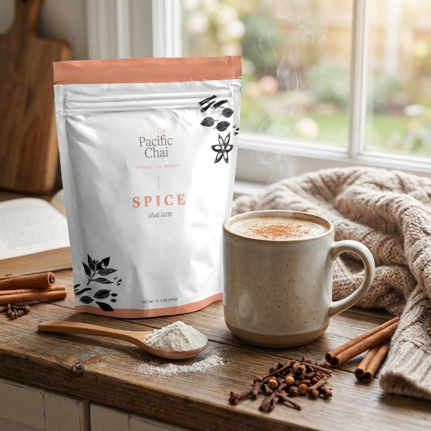 Pacific Chai Spiced Chai Latte Mix, Instant Chai Tea Latte Drink Mix, Gluten Free, Kosher Certified Powder Beverage, Café Style Chai Latte, 3 LB (Pack of 2)