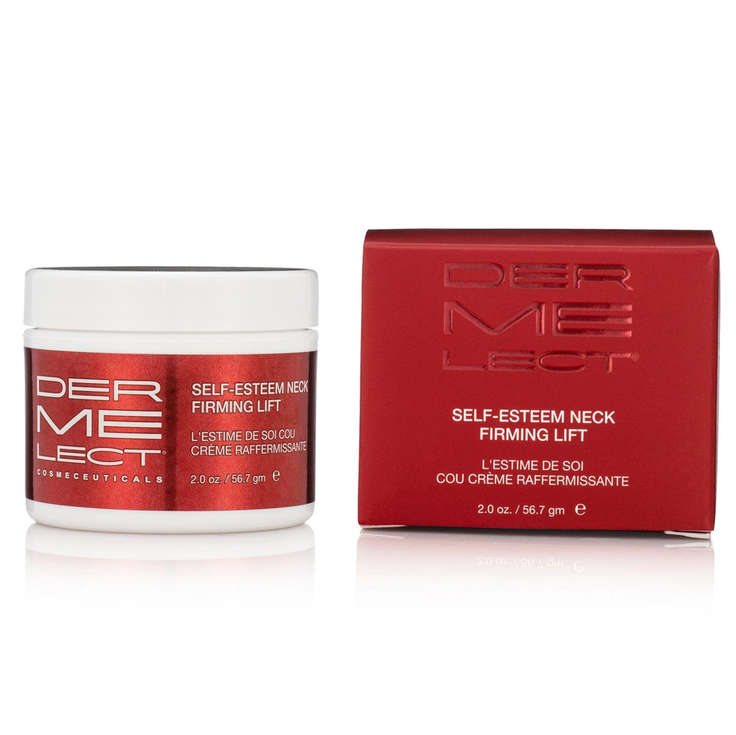 Dermelect Self-Esteem Neck Firming Lift - for Neck and Décolleté, Anti Aging Cream with AHA, BHA, Avocado Oil, Squalene Toning, Hydrating & Firming Treatment for Sagging Skin 2 oz.