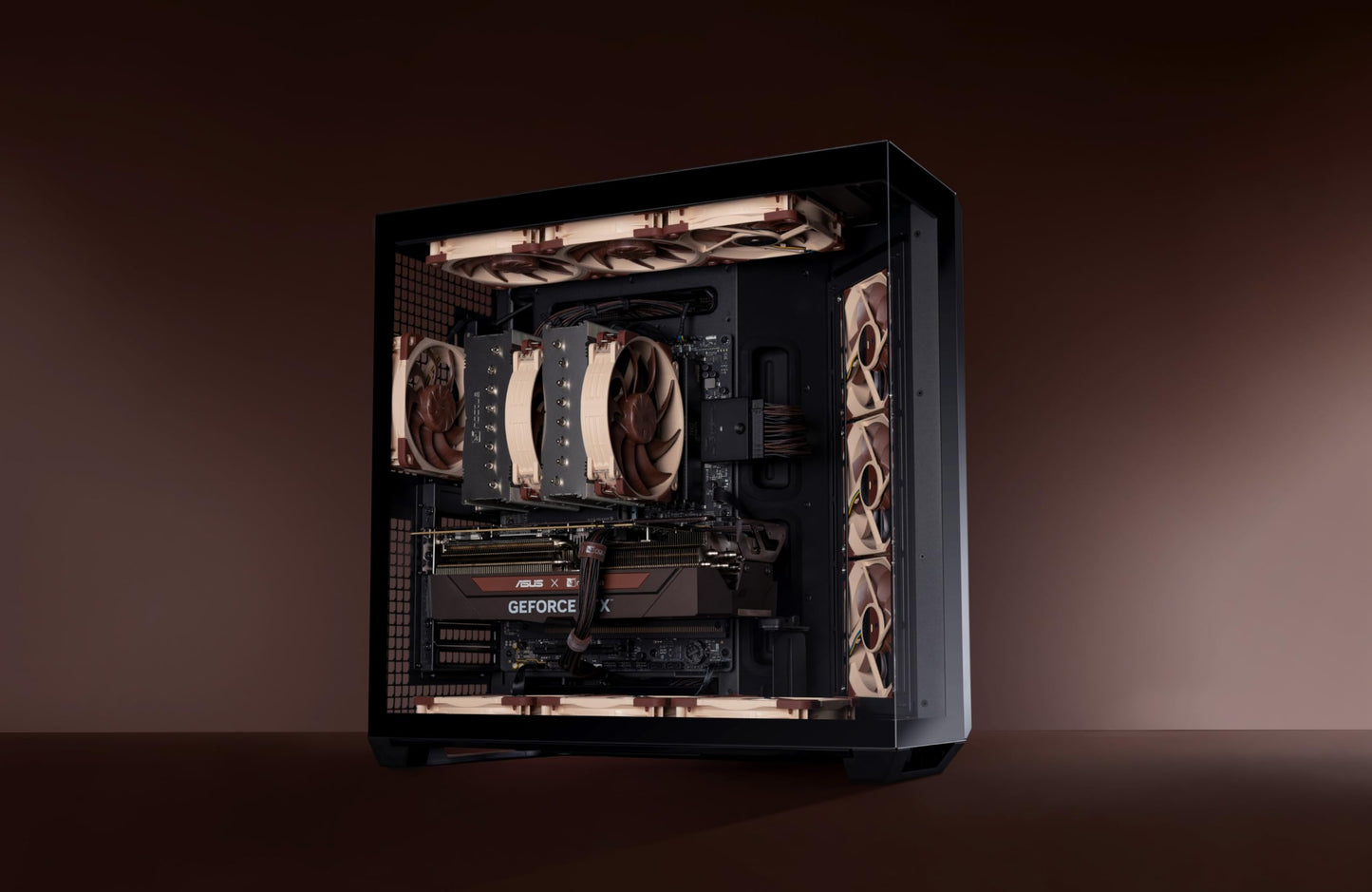 Noctua NF-A12x25 G2 PWM Sx2-PP, Dual Fan Set for Push-Pull and Side-by-Side Applications (Brown)