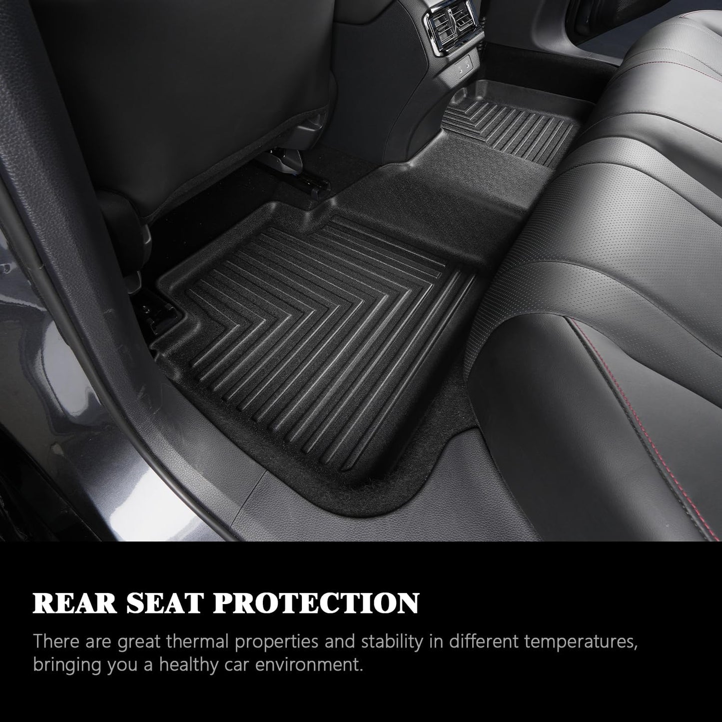 XINSHANGXIU Floor Mats & Cargo Liner for 2025 2026 Nissan Murano,1st 2nd Row with Trunk Mat,TPE All Weather Protection Slush Floor Liner Black