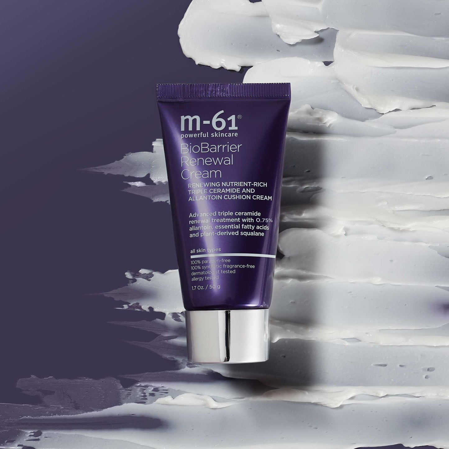 m-61 BioBarrier Renewal Cream - Advanced triple ceramide renewal barrier treatment with 1% allantoin.