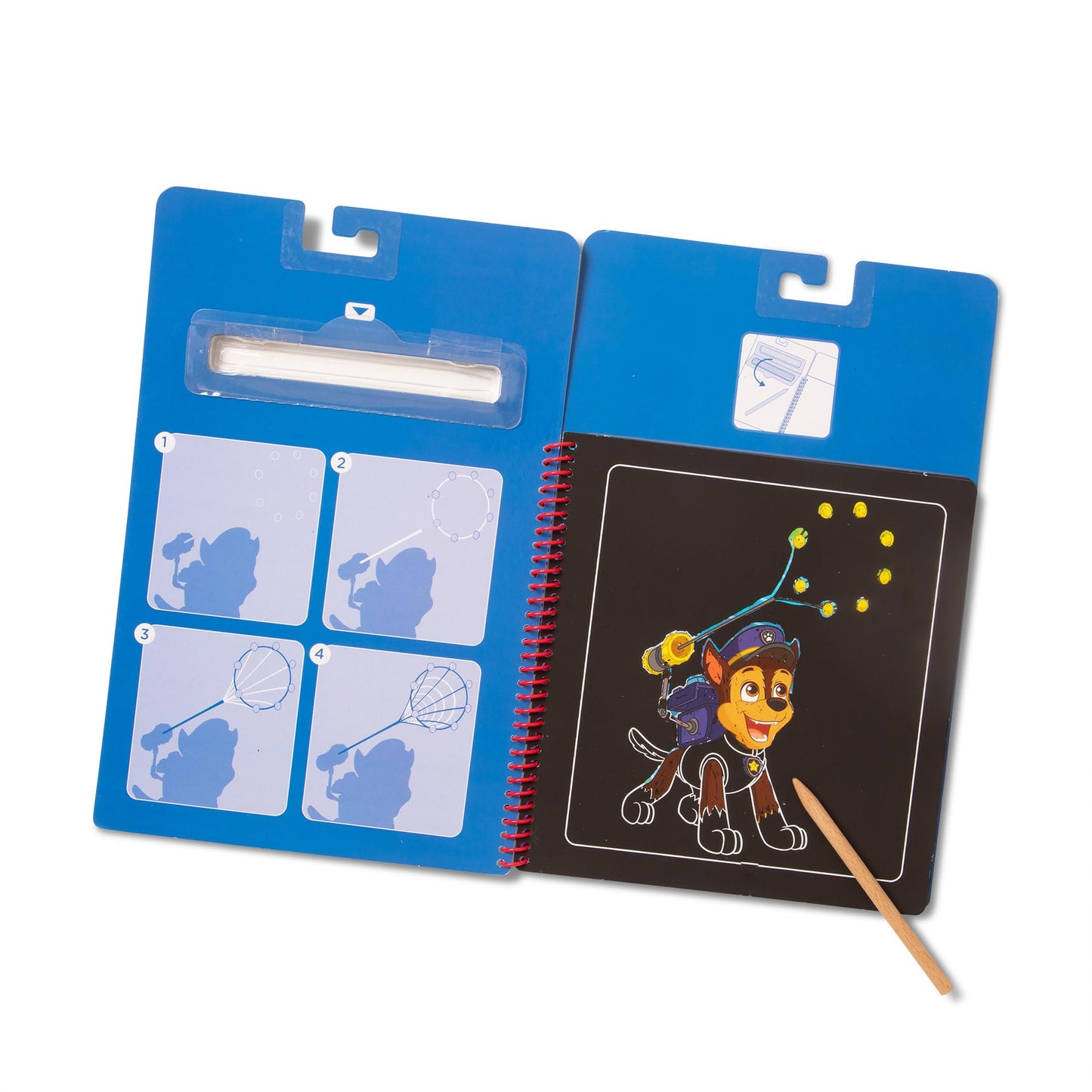 Melissa & Doug PAW Patrol Scratch Art 3-Pack – Chase, Skye, Marshall Color Reveal Travel Activity PadsPAW Patrol Color Reveal Reverse Scratch Pads Travel Activity
