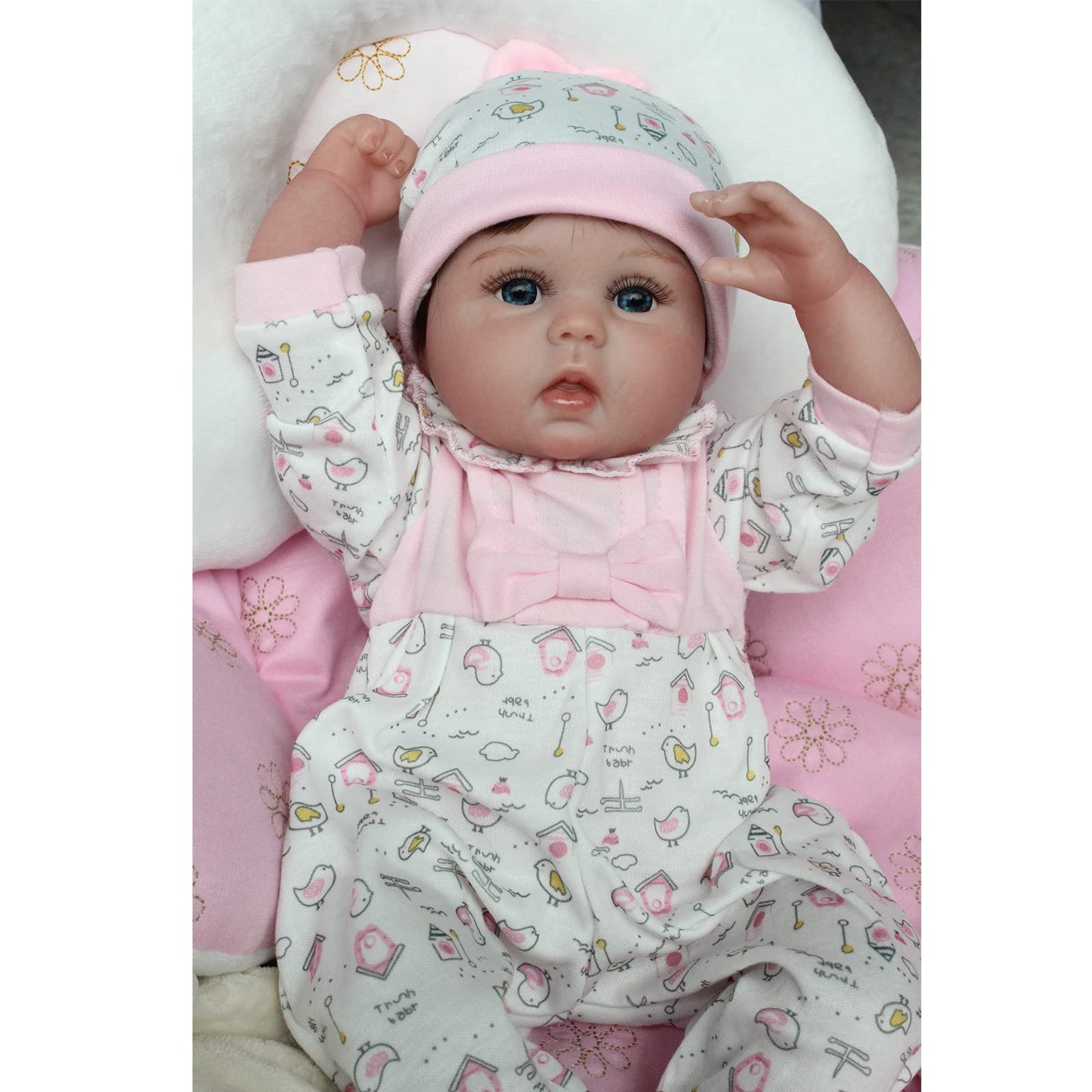 Kaydora Reborn Baby Doll - 16 Inch Realistic Newborn Girl, Lifelike Silicone Doll with Soft Weighted Body, Kids Gift Box for 3+