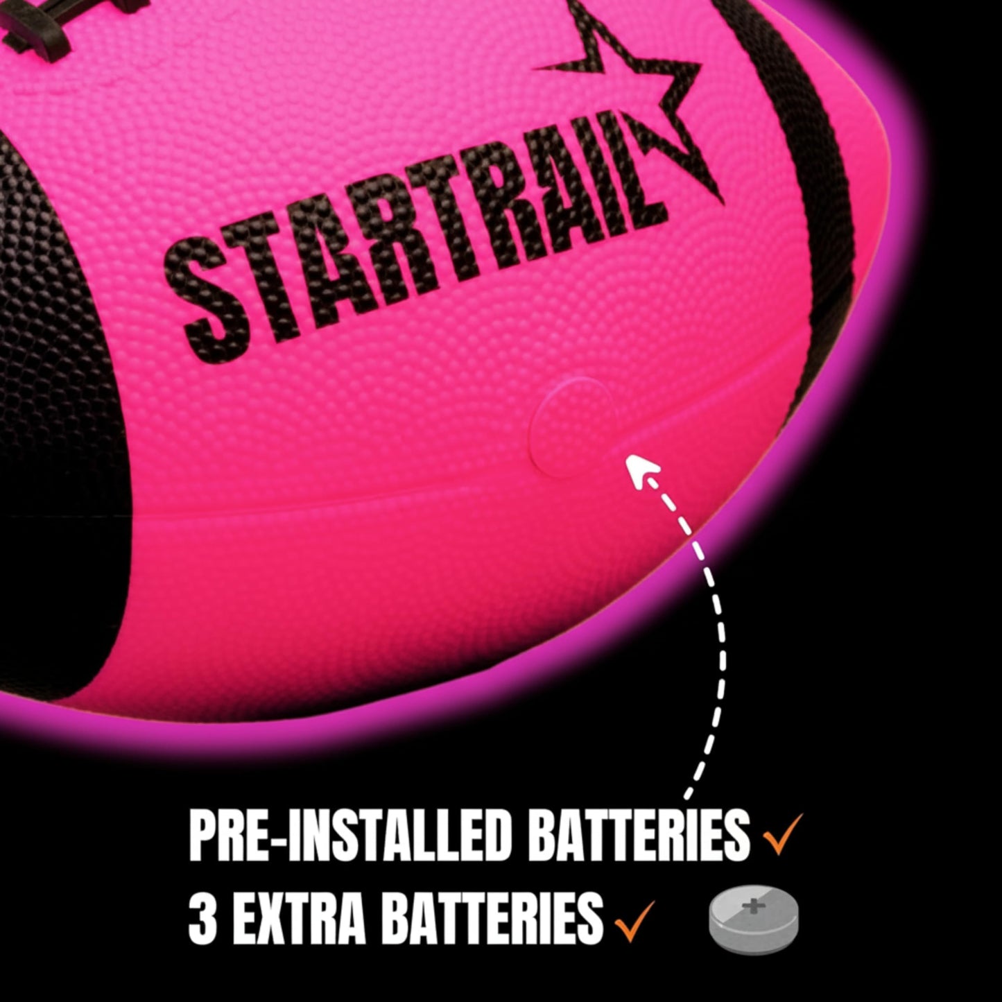 TOMLEON LED Light Up Football - Glow in The Dark Football for Kids