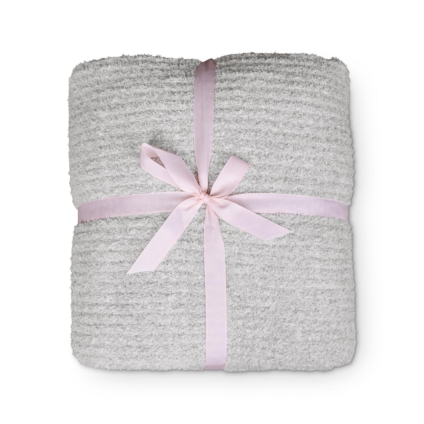 MH MYLUNE HOME Ultra Soft Ribbed Throw Blanket for Couch 60x80 Inches Luxurious Super Cozy Fluffy Microfiber Blanket Plush Warm Reversible Throw Blankets for Sofa Bed - Gray 60 x 80 Inches