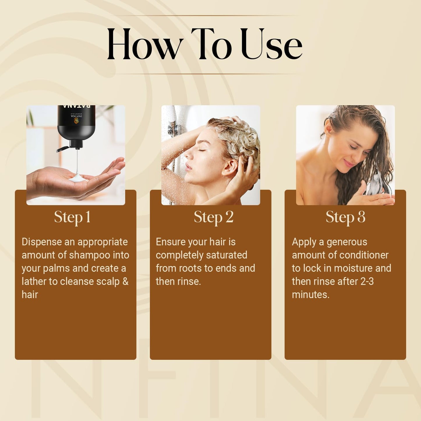 INFINA ESSENTIALS Batana Oil Shampoo and Conditioner Set - Biotin & Tea Tree Oil for Hair Growth & Thickness - Moisturizing & Nourishing Shampoo for Thinning Hair for Men & Women - 16 fl oz Each