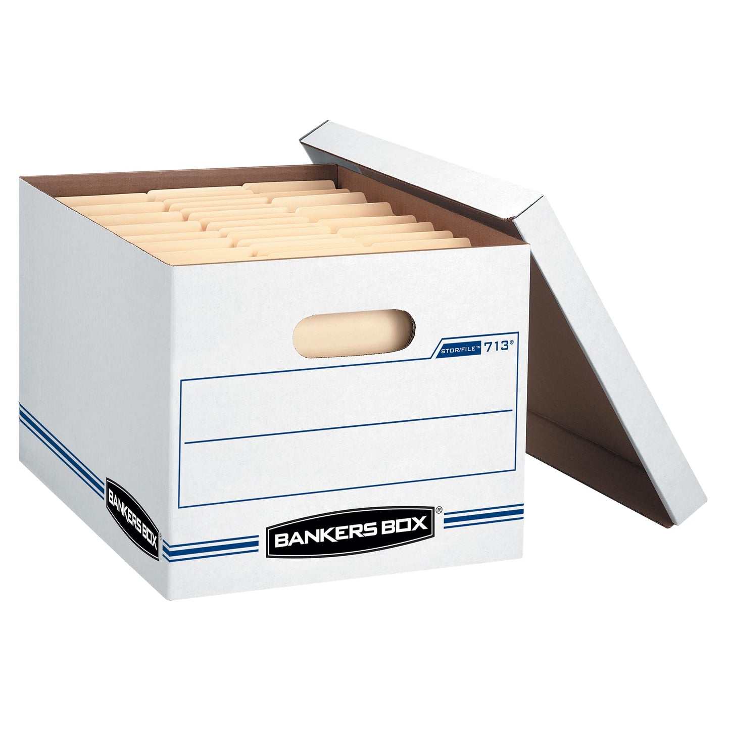 Bankers Box 6-Pack Basic Duty File Storage Boxes with Lids, Letter/Legal, STOR/FILE, (0071303)