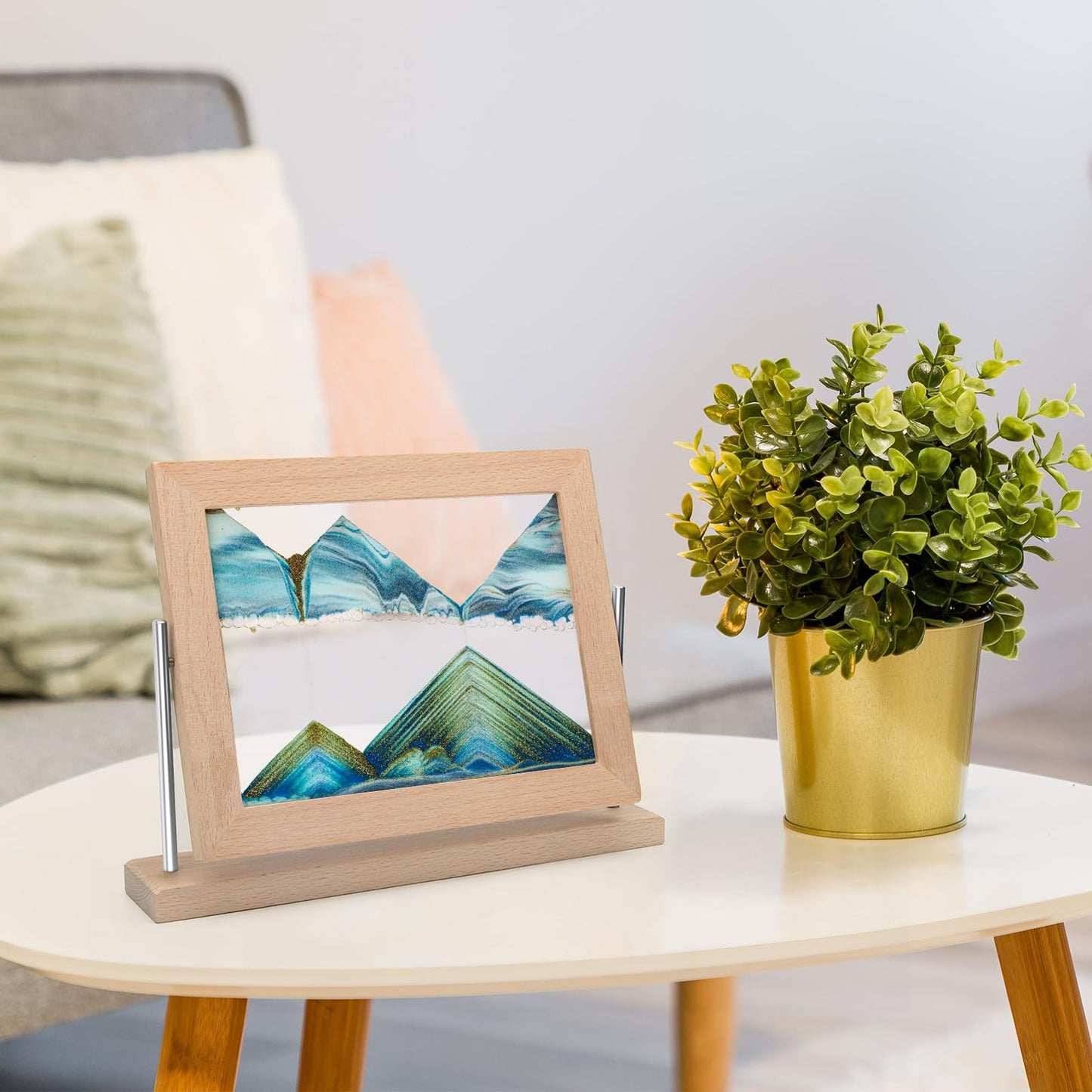 Coitak Moving Sand Art Picture, Dynamic Sand Picture, Desktop Moving Sand Art for Home Decor and Office