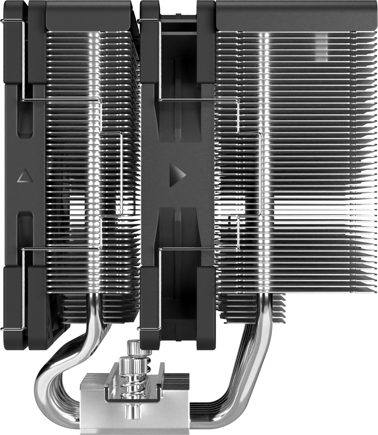 Size SCYTHE FUMA3 Twin Tower Side Flow CPU Cooler with Double Reverse Type Fan