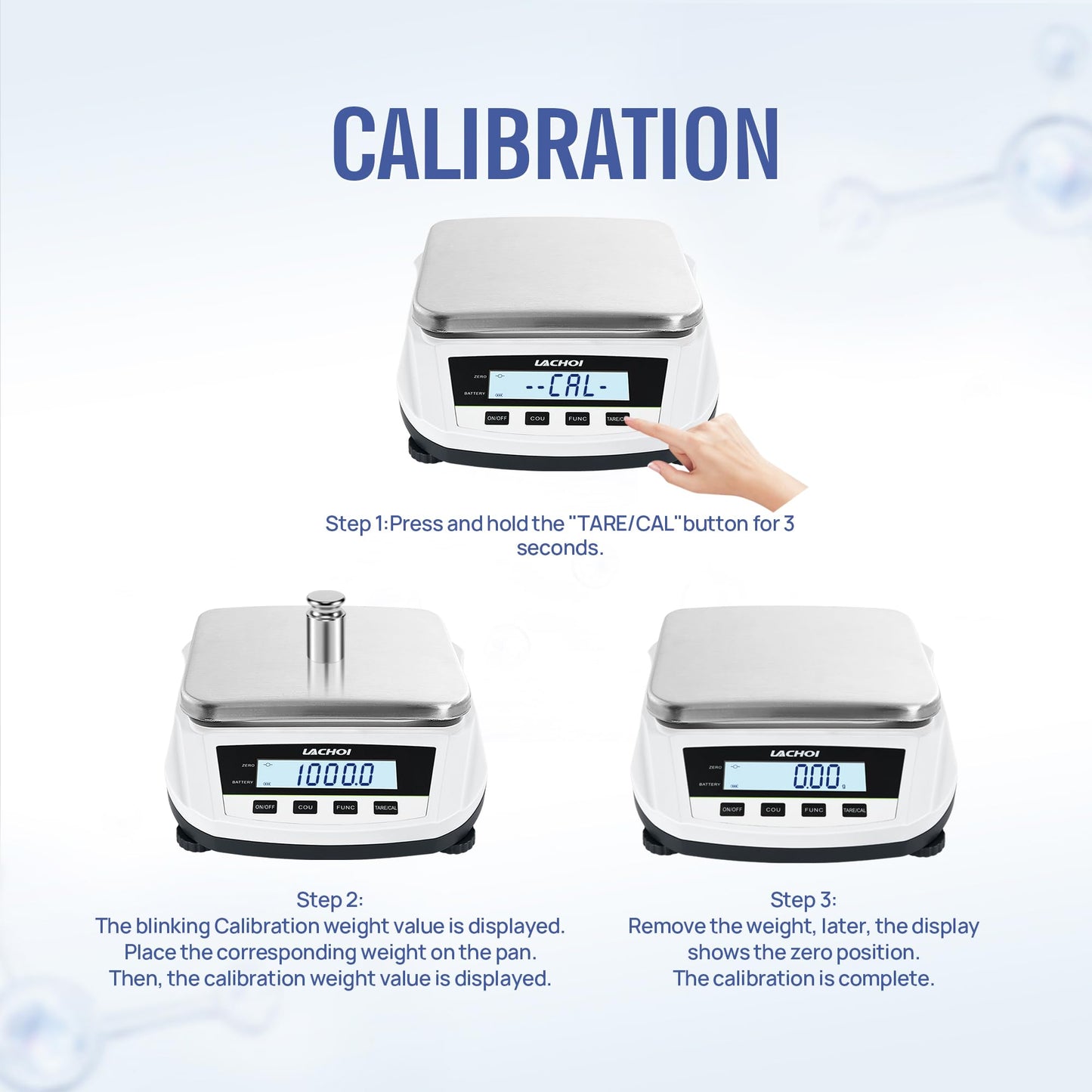 LACHOI Lab Analytical Balance 5000g×0.01g Analytical Balance High Precision Lab Scale 0.01g Accuracy Jewelry Scientific Scale (No Test Weight)