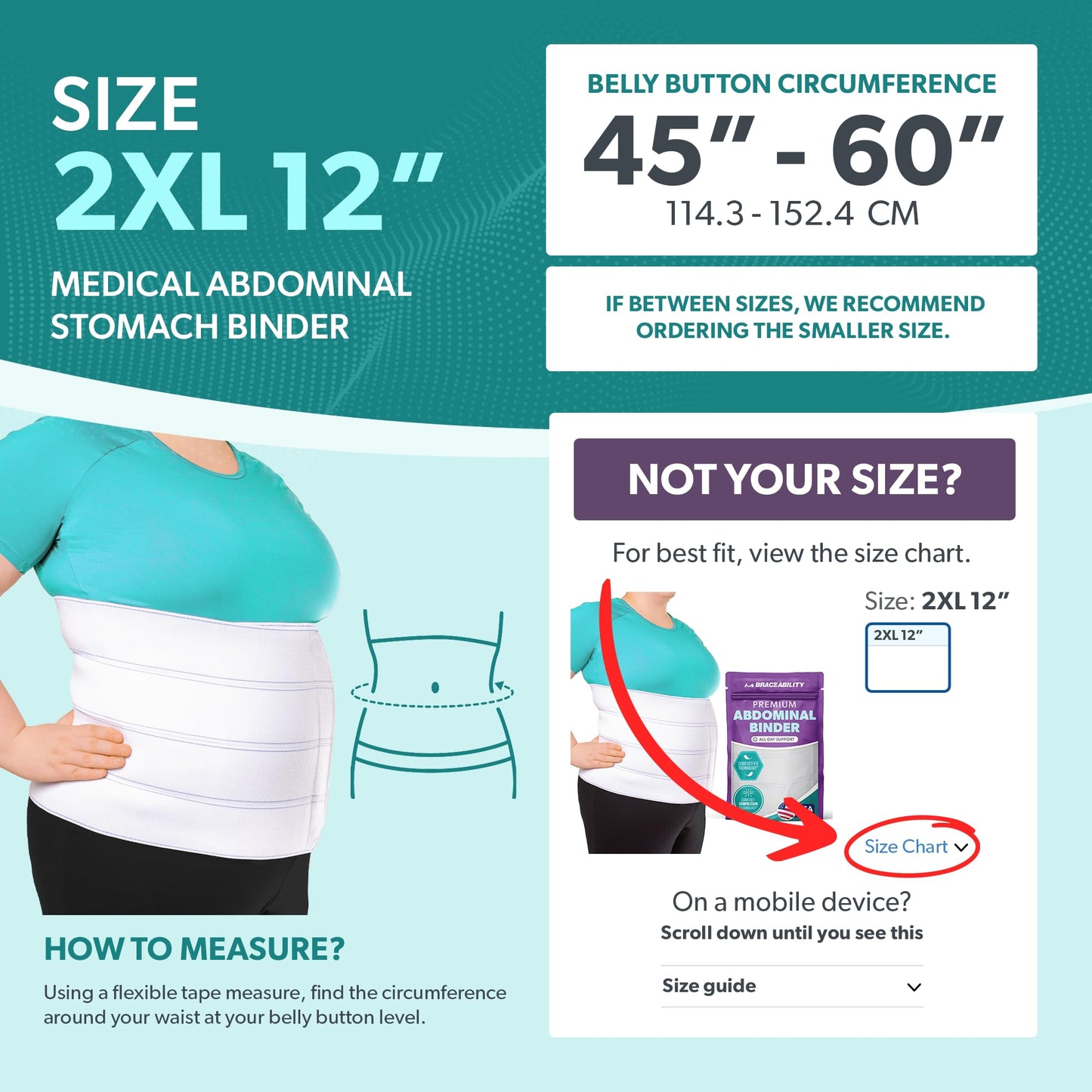 BraceAbility Medical Abdominal Stomach Binder - XXL Belly Band Compression for Diastasis Recti, Postpartum, Post-Surgical Wrap for Tummy Tuck Recovery, Post op Ab Binder for Women and Men (2XL 12")