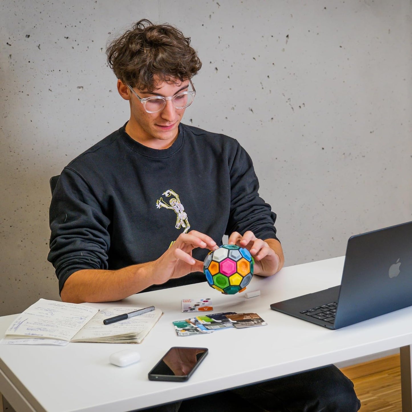 BOULDER BALL BOULDERBALL Basic 3D Climbing Ball, World Novelty, Climbing in The tiniest Space - Concentration, Creativity, Dexterity