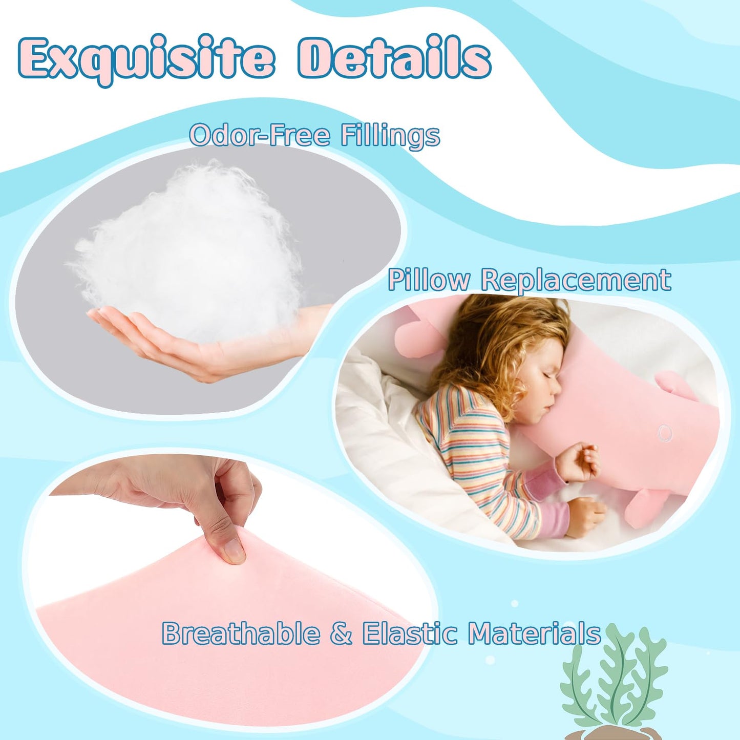 Tezituor Pink Axolotl Stuffed Animal for Girls 6-12, 48 inch Glow-in-Dark Plush Toy 4ft Body Pillow for Adults Mother's Day Large Stuffed Salamander Axolotl Lovers Gifts Christmas Valentines
