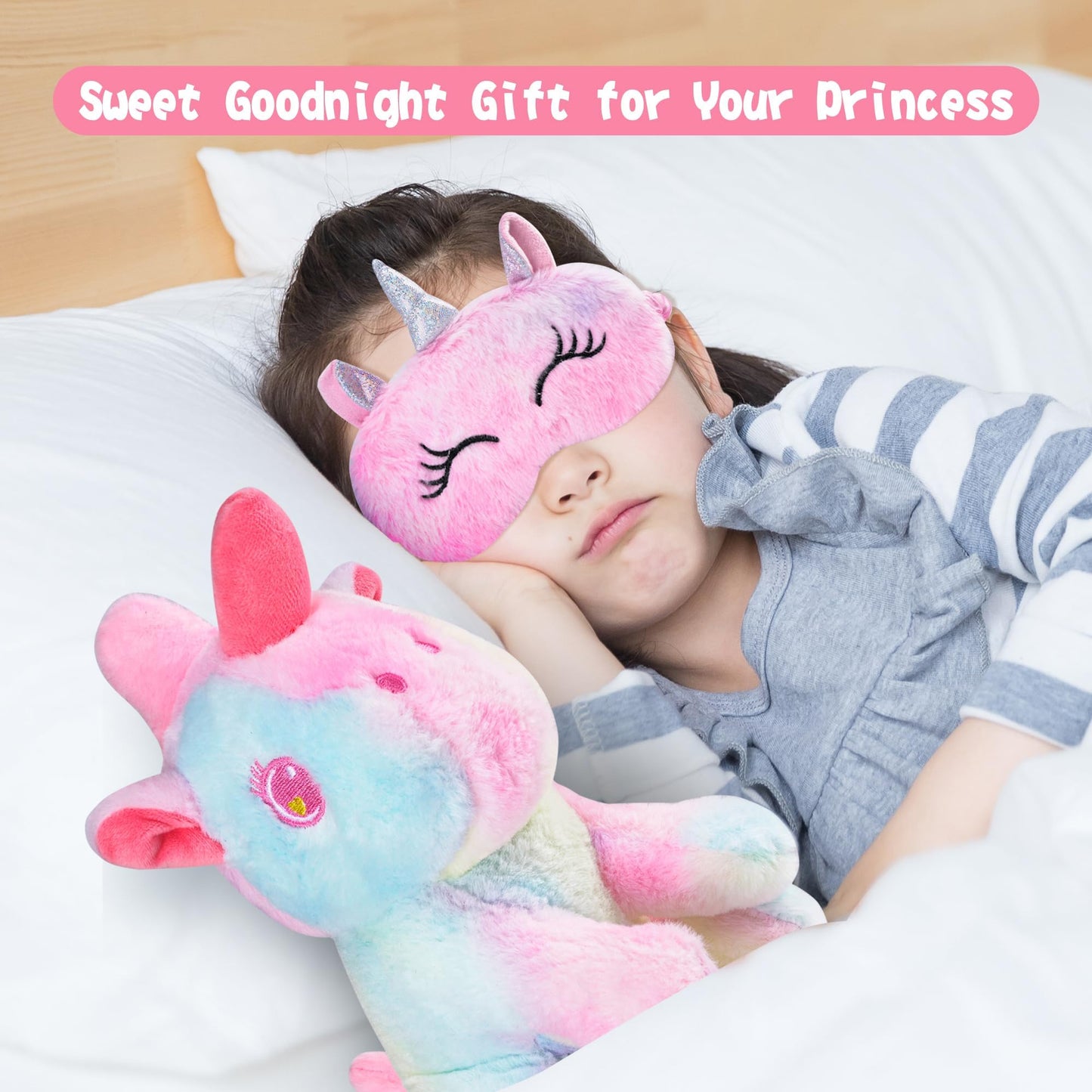 Cherry Tale Toys Gifts for Girls 4-6 7 8 9 10 Years Old, Girls Birthday Gifts Set for Kids Daughter Niece Christmas (A: Plush Unicorn Gift Set)