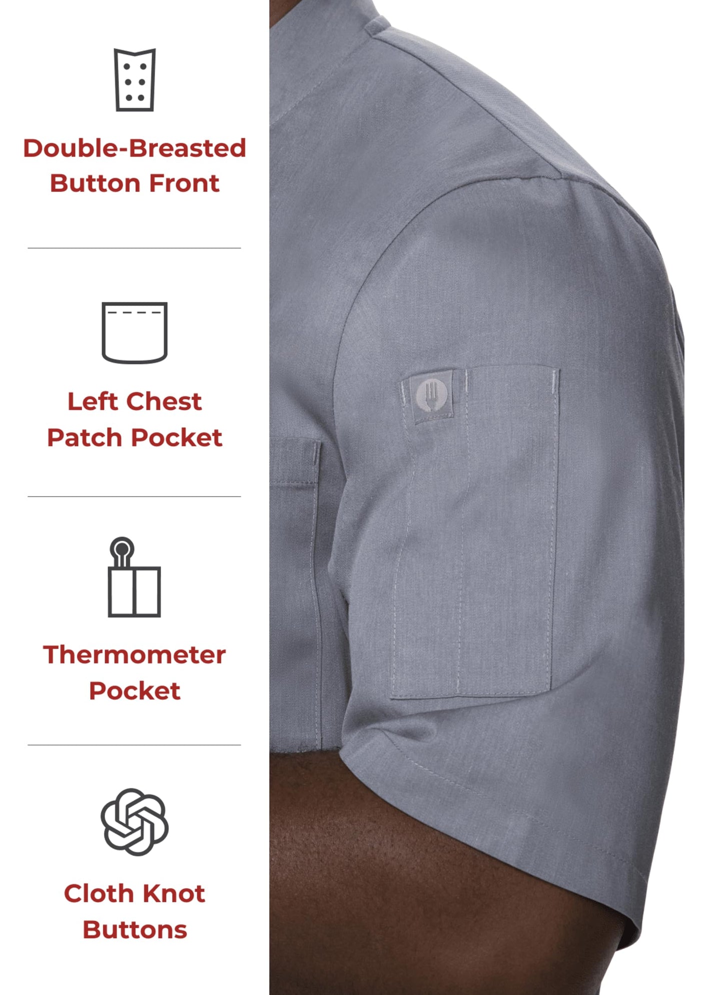 Chef Works Men's Montreal Cool Vent Chef Coat