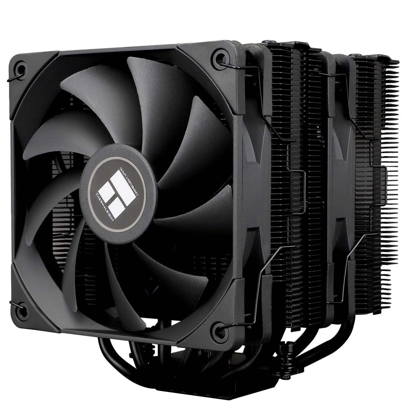 Thermalrlght Peerless Assassin 120 Black CPU Air Cooler, 6 Heat Pipes,Dual 120mm TL-C12B PWM Fan, Aluminium Heatsink Cover, AGHP 4.0 Technology, for AMD AM4 AM5/Intel LGA 1700/115X/1851/1200/2066/2011